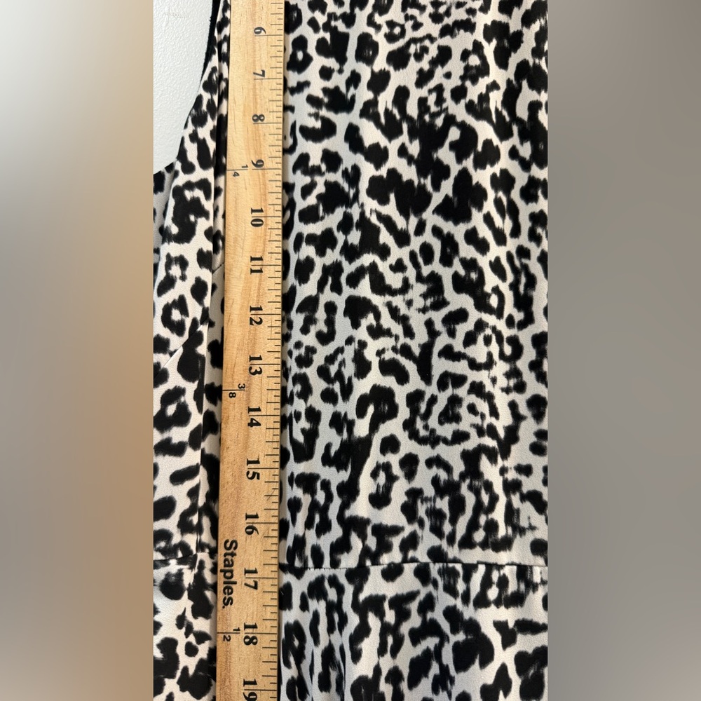 White House Black Market Leopard High-Low Dress 8 - Picture 9 of 13